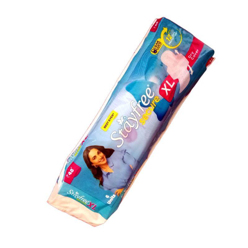 Stayfree Secure Dry Cover Sanitary Pad XL 6 N