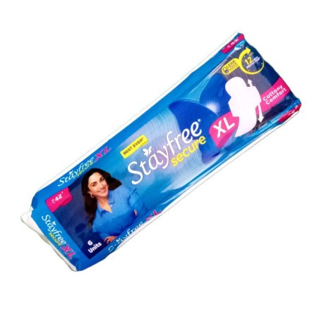 Stayfree Secure Cottony Comfort Sanitary Pad XL 6 N