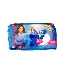 Stayfree Secure Cottony Comfort Sanitary Pad XL 18 N