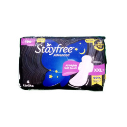 Stayfree Advanced All Nights Soft Touch Sanitary Pad XXLP 4 N
