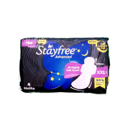 Stayfree Advanced All Nights Soft Touch Sanitary Pad XXLP 4 N