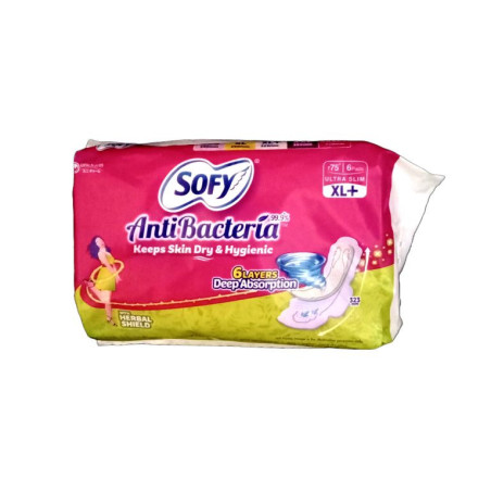 Sofy Anti Bacteria Ultra Slim Sanitary Pad XLP 6 N