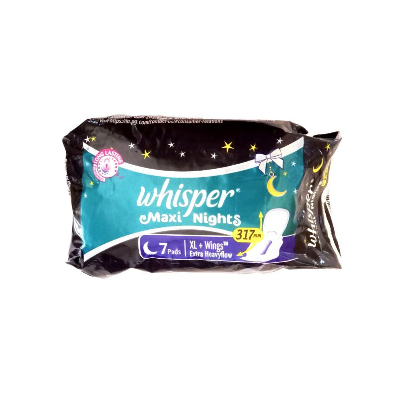 Whisper Maxi Nights Sanitary Pad XL 7 N