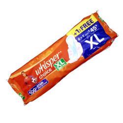 Whisper Choice Sanitary Pad XL 6 N