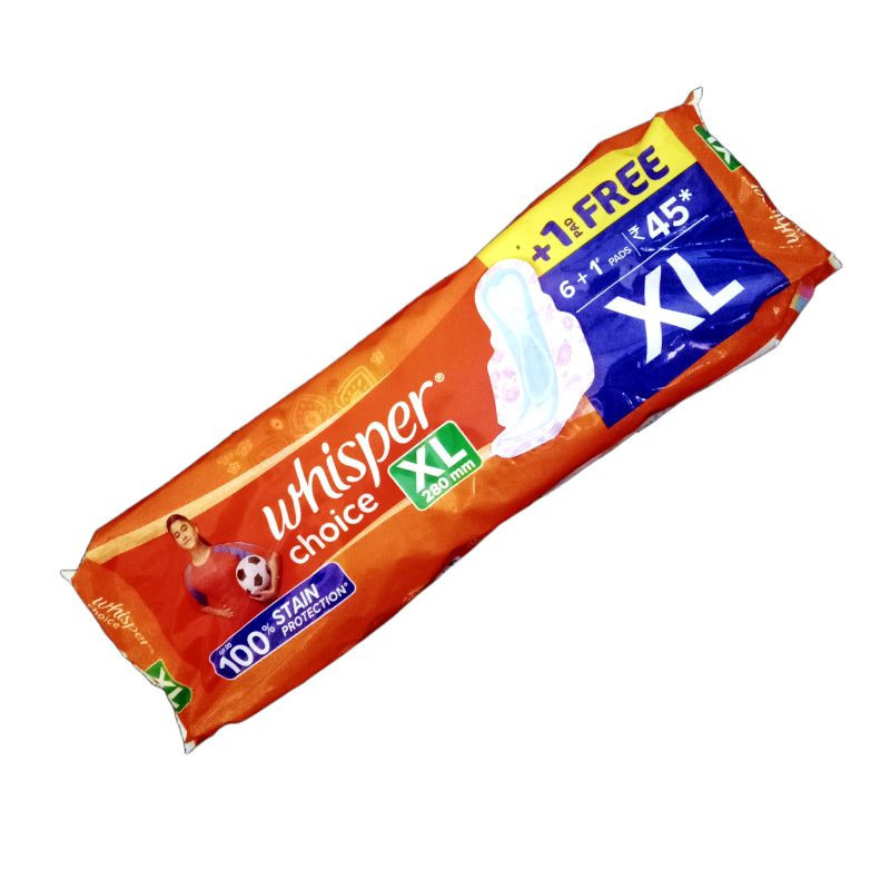 Whisper Choice Sanitary Pad XL 6 N