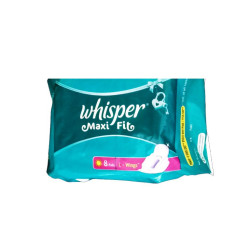 Whisper Maxi Fit Sanitary Pad L 8 N