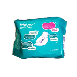 Whisper Maxi Fit Sanitary Pad L 8 N