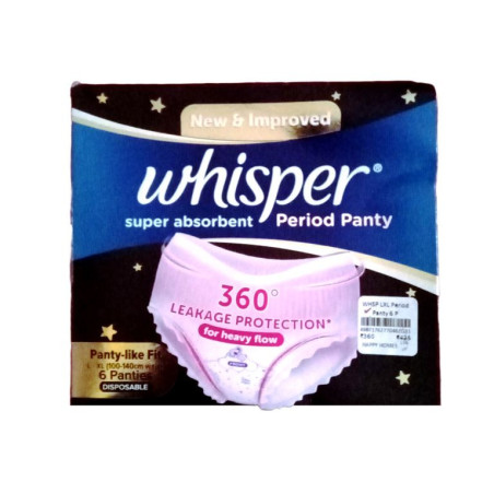 Whisper Period Panty LXL 6 N