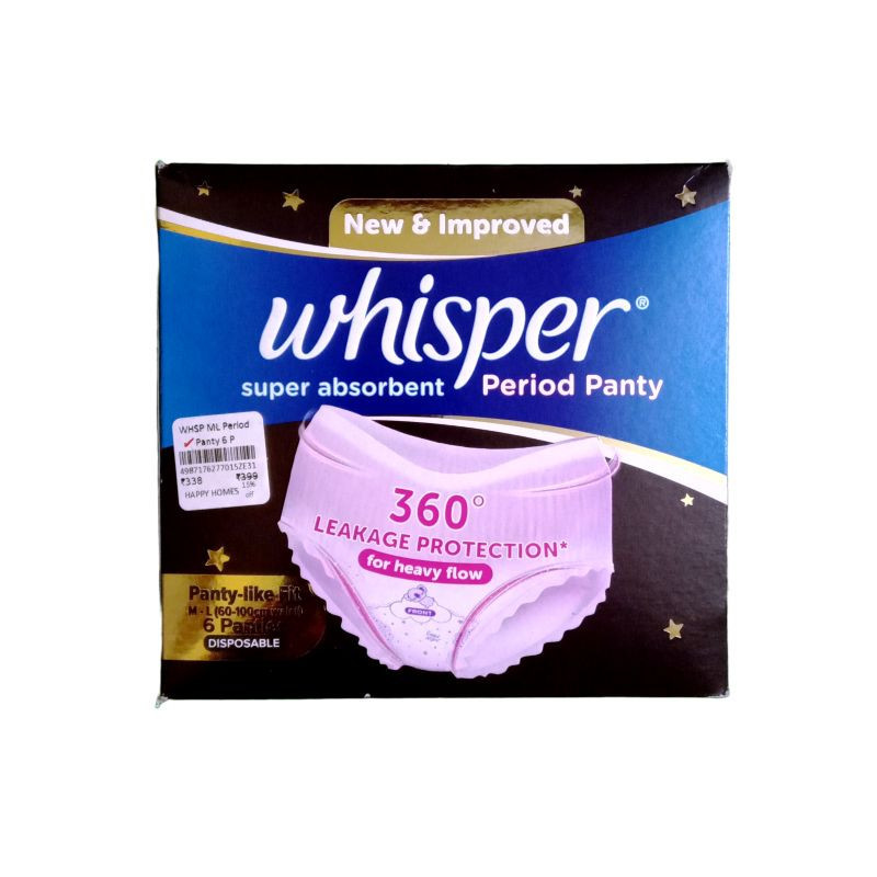 Whisper Period Panty ML 6 N